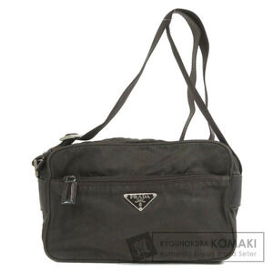 Prada Plate Shoulder Bag Black Nero